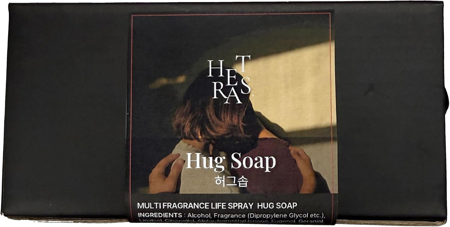 Hetras Multi Fragrance Life Spray (Hug Soap Scent) – Non-Aerosol Room & Fabric Deodorizer | Large Capacity 10.14 Fl.Oz X 2-Pack | Cozy Clean Soap & Soft Musk Aroma Infused with Essential Oils