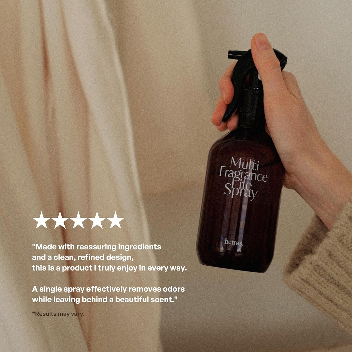 Hetras Multi Fragrance Life Spray (Hug Soap Scent) – Non-Aerosol Room & Fabric Deodorizer | Large Capacity 10.14 Fl.Oz X 2-Pack | Cozy Clean Soap & Soft Musk Aroma Infused with Essential Oils