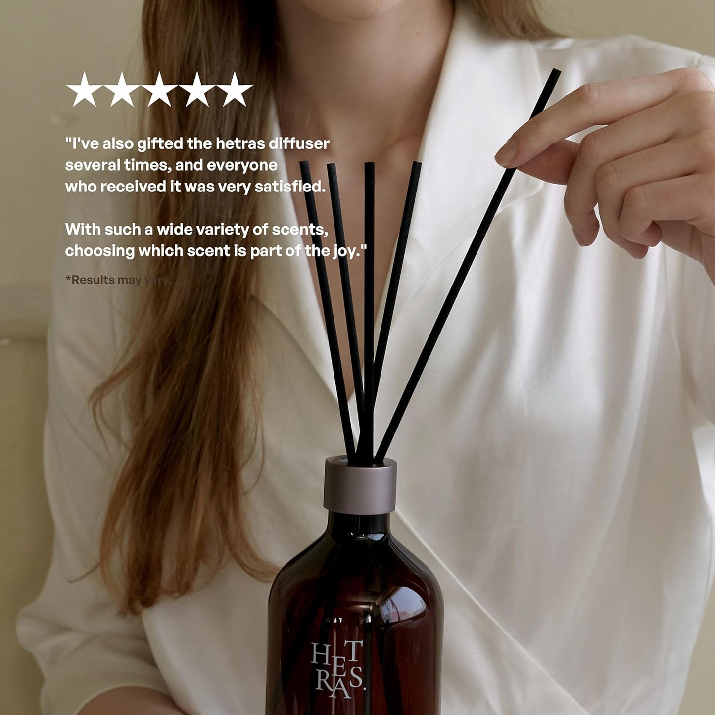 Hetras Premium Reed Diffuser Set (Flower Shop Scent)–Large Capacity Value 2-Pack | 16.9 Fl.Oz (500Ml) X 2 Bottles with 10 Reed Sticks Total | Fresh Freesia & Rose Floral Aroma | Luxury Decor & Gift